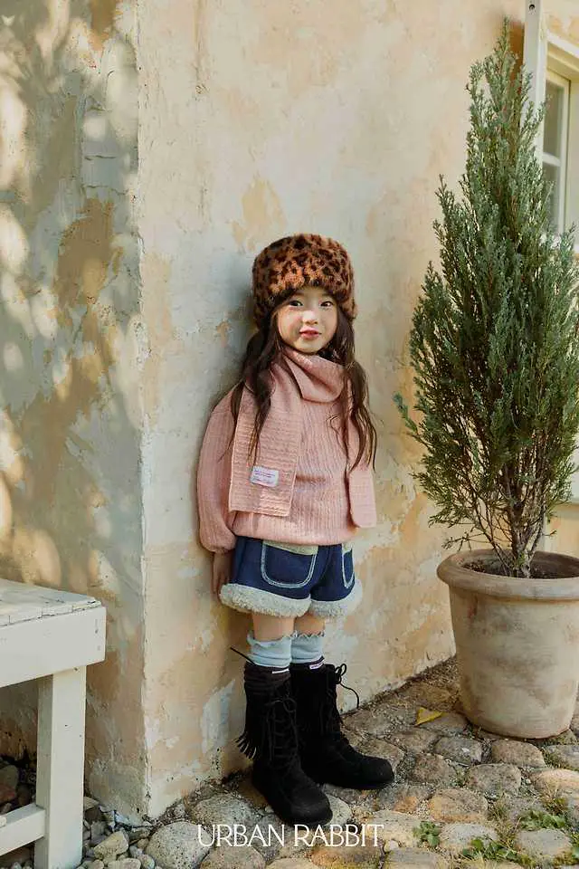 Twisted Long Muffler Set by Urban Rabbit for Child - view 4