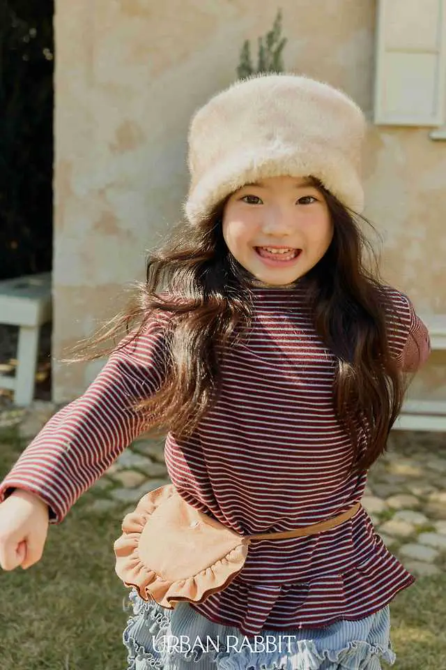 Loose Fit Frill Long Tee by Urban Rabbit for Child - view 9