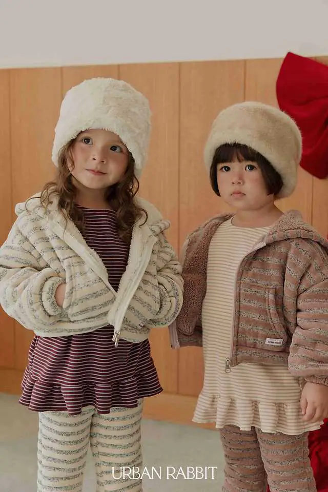 Choux Cream Hooded Jacket by Urban Rabbit for Child - view 7