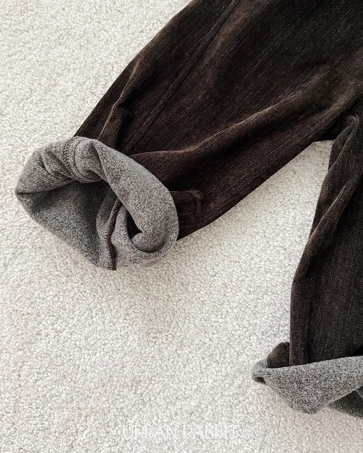 Fleeced Denim Barrel Pants by Urban Rabbit for Child - view 4