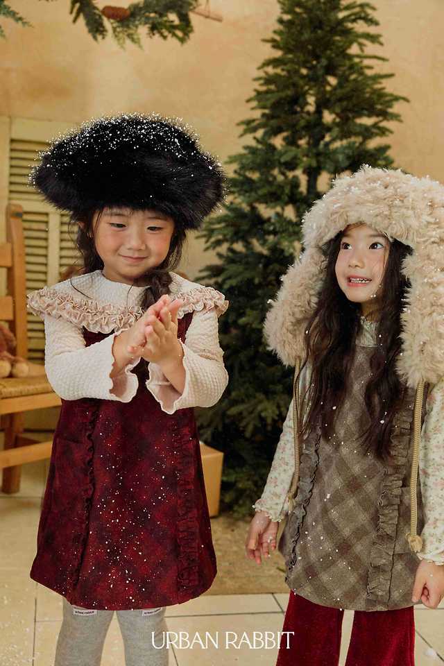 Check Frill Dress by Urban Rabbit for Child - view 4