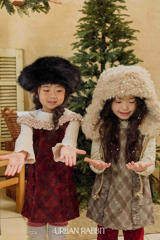 Check Frill Dress by Urban Rabbit for Child - view 5
