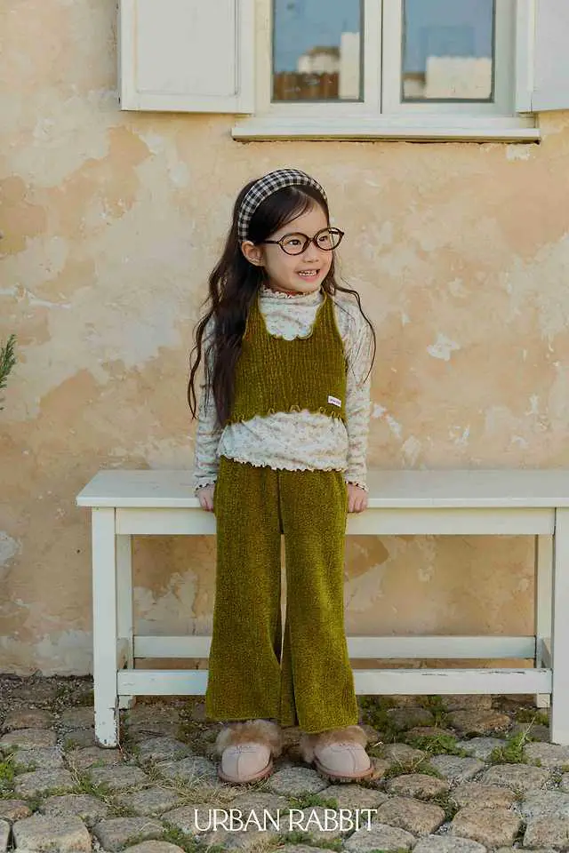 Choco Rib Trim Bootcut Pants by Urban Rabbit for Child - view 10