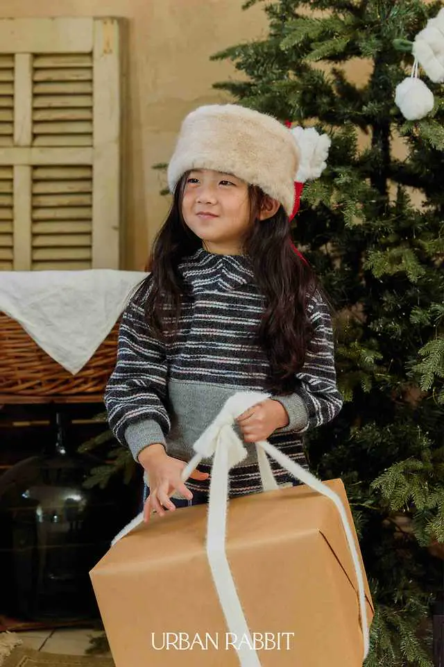 Knit Mock Neck Hood Tee by Urban Rabbit for Child - view 7