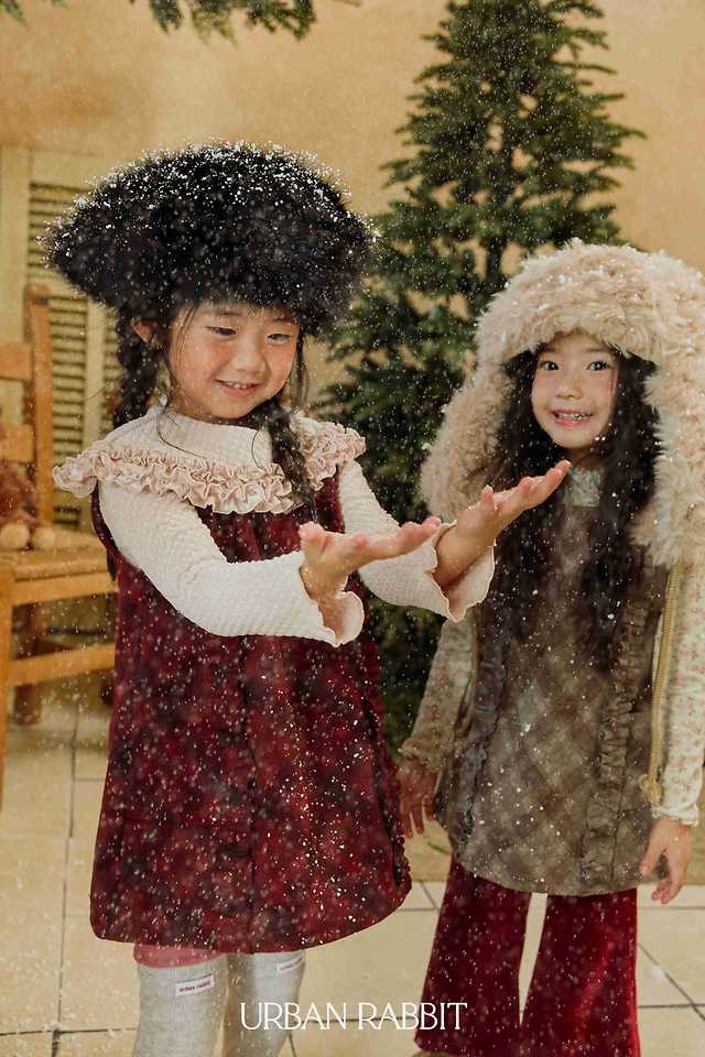 Check Frill Dress by Urban Rabbit for Child - view 6