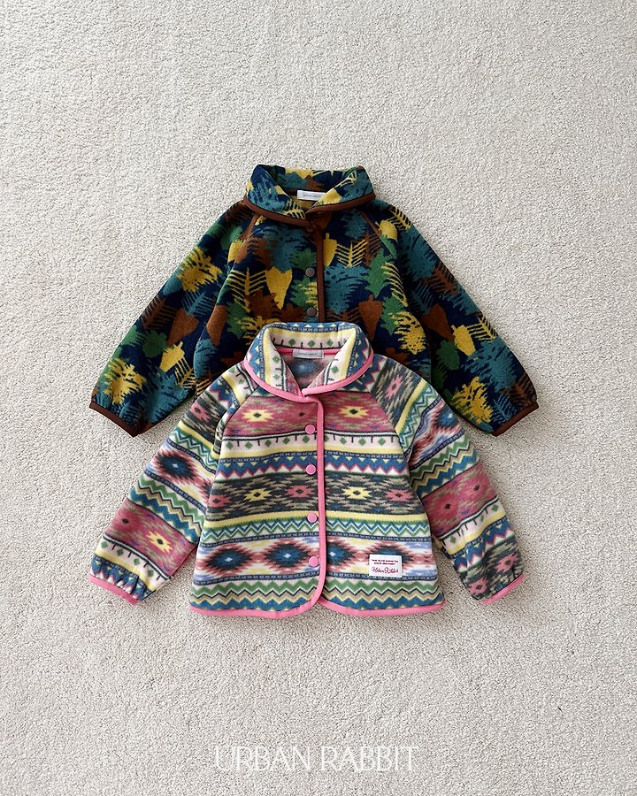Shawl Collar Fleece Jacket by Urban Rabbit for Child - view 1
