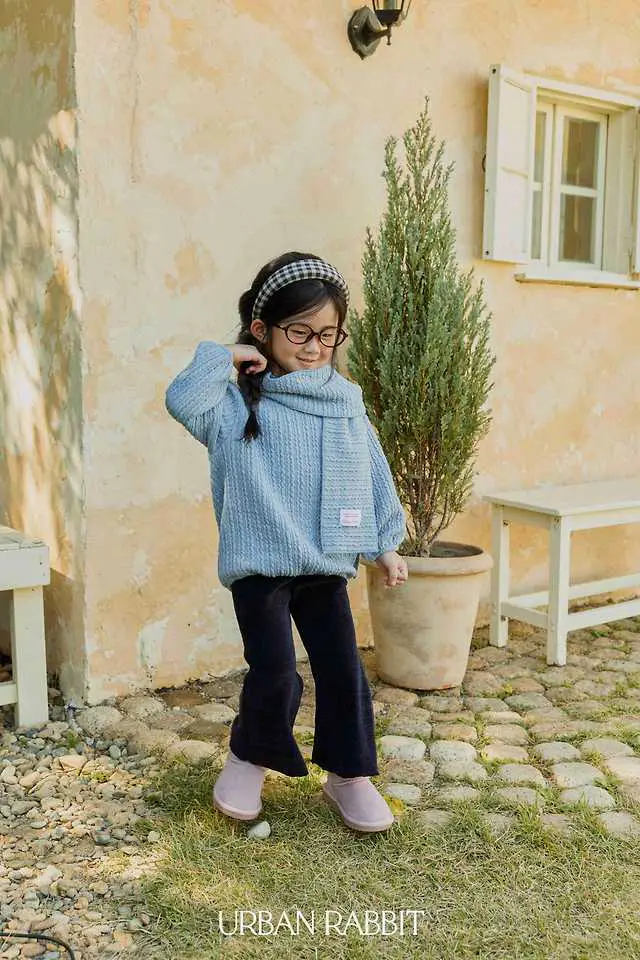 Twisted Long Muffler Set by Urban Rabbit for Child - view 12