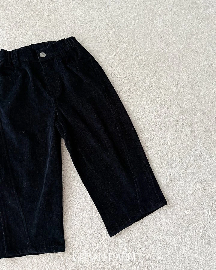 Fleeced Denim Barrel Pants by Urban Rabbit for Child - view 10