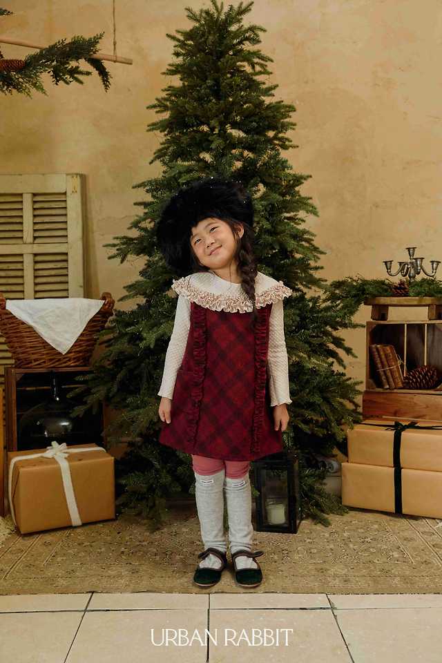 Check Frill Dress by Urban Rabbit for Child - view 7