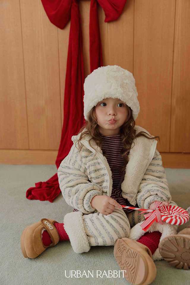 Choux Cream Hooded Jacket by Urban Rabbit for Child - view 11