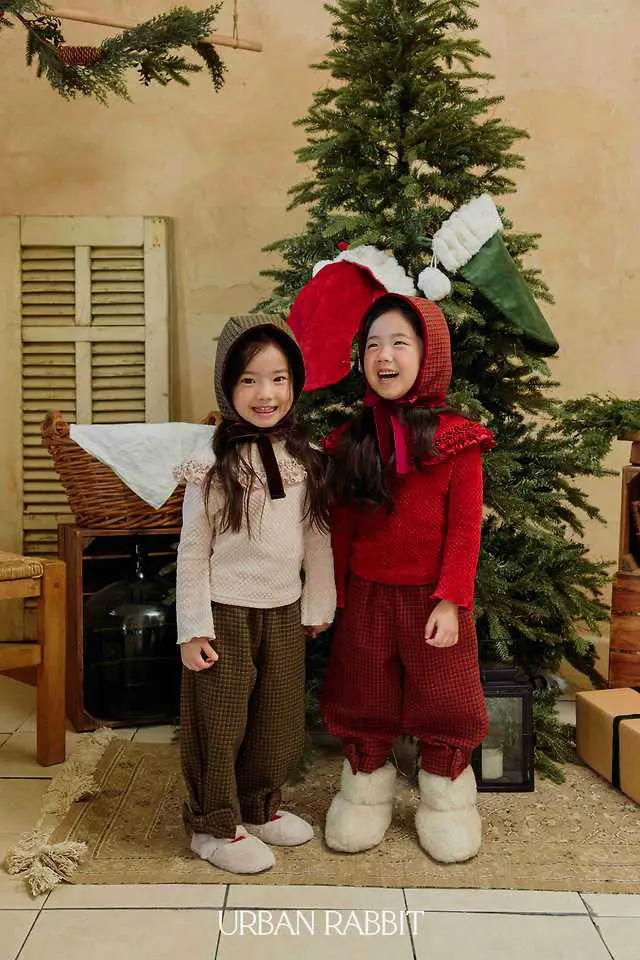 Ribbon Check Pants by Urban Rabbit for Child - view 4