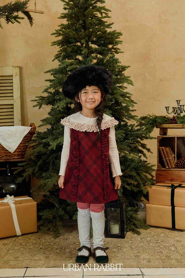 Check Frill Dress by Urban Rabbit for Child - view 8