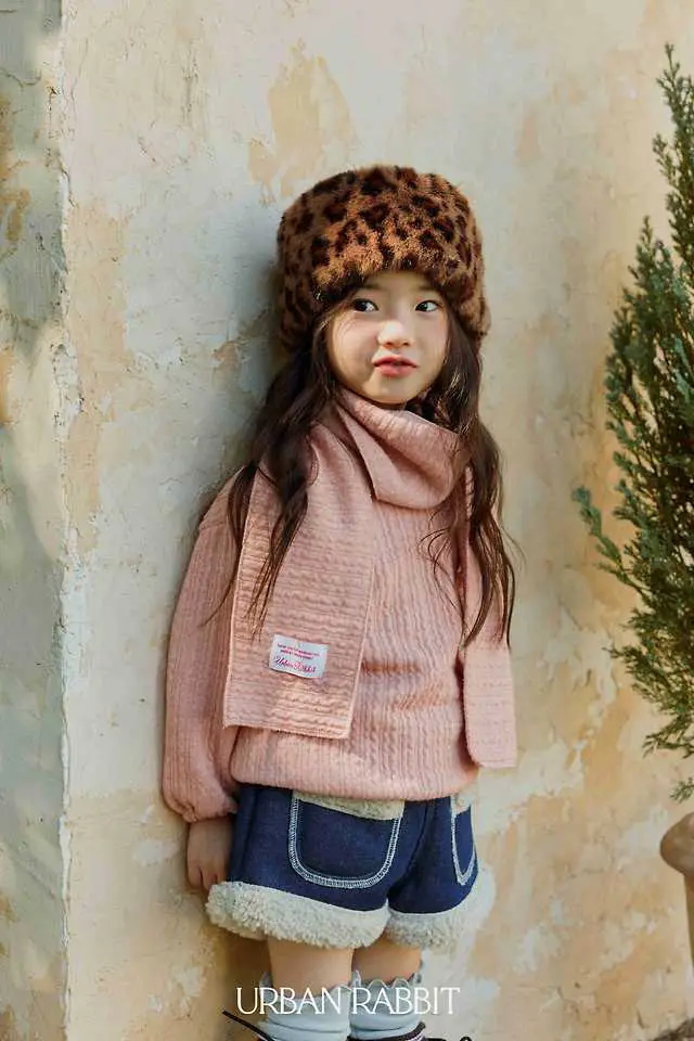 Twisted Long Muffler Set by Urban Rabbit for Child - view 11