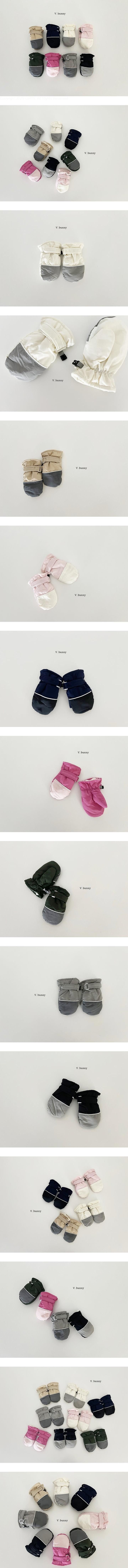 Striped Color Block Gloves by V Bunny for Child unisex - view 1