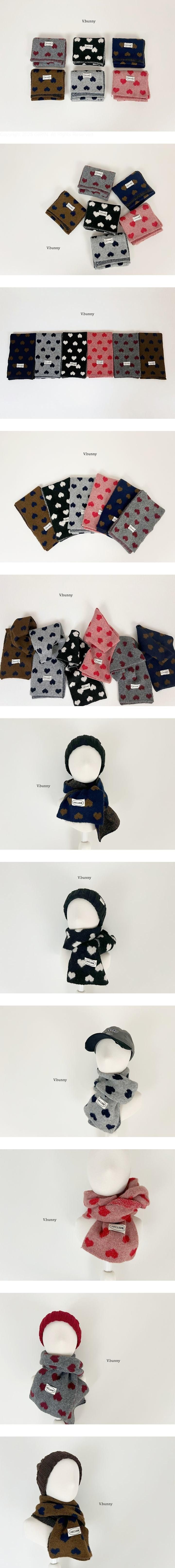 Heart Muffler by V Bunny for Child unisex - view 1