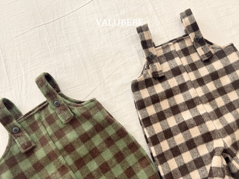 Almond Check Overall Pants by Valu Bebe for Baby - view 12