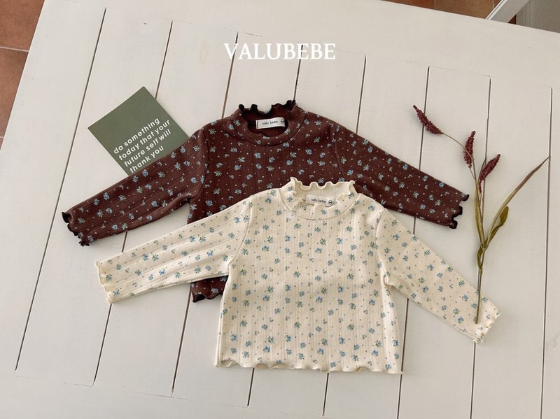 Rose Flower fleeced Fluttering Tee by Valu Bebe for Baby - view 9