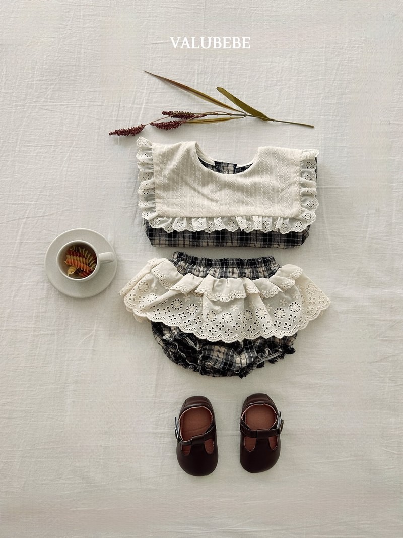 Check Cape Blouse by Valu Bebe for Baby - view 5