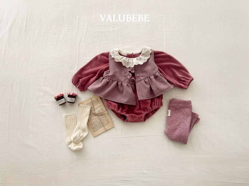 Embroidery Velour Suit by Valu Bebe for Baby - view 5