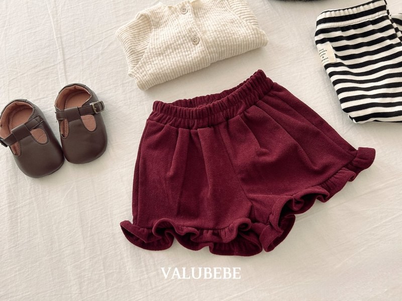 Corduroy Frill Half Pants by Valu Bebe for Baby - view 12