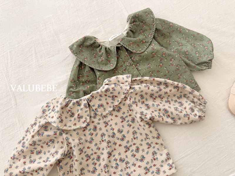 Garnet Flower Blouse by Valu Bebe for Baby - view 10