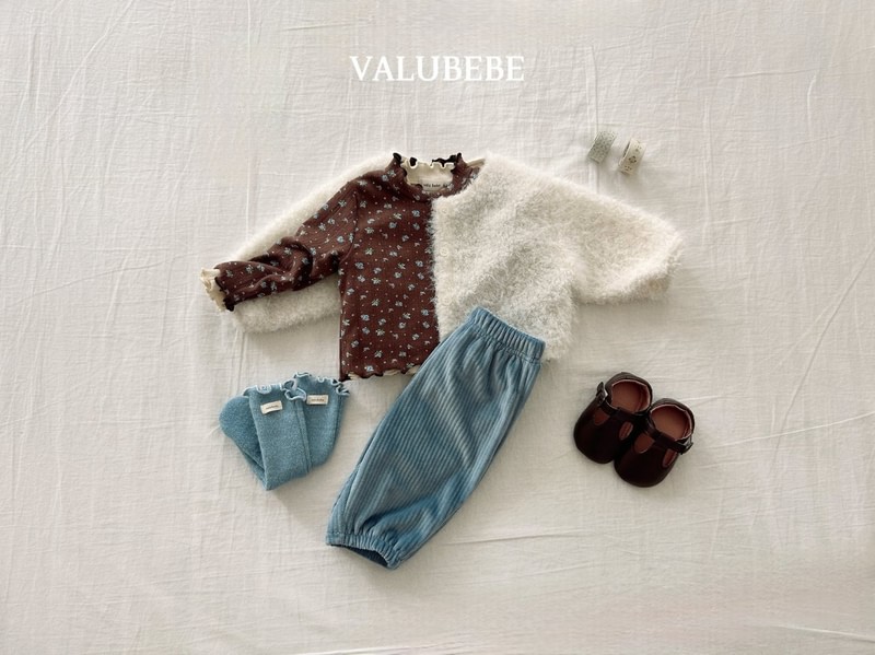 Rose Flower fleeced Fluttering Tee by Valu Bebe for Baby - view 11