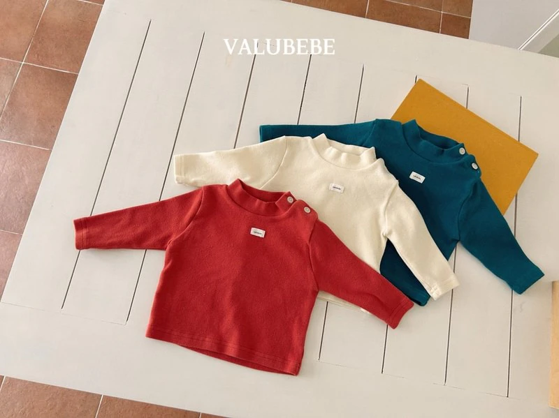 Solid Half Mock Neck Tee by Valu Bebe for Baby - view 11
