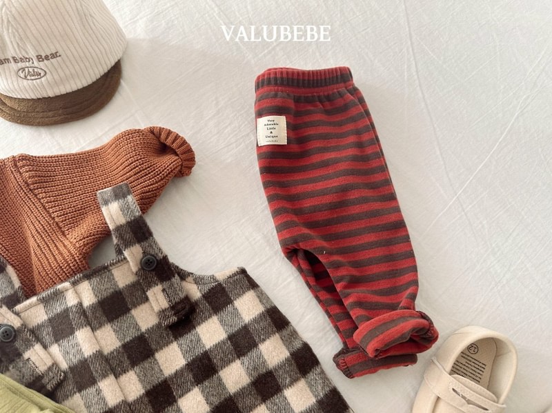 Striped Fleeced Leggings by Valu Bebe for Baby - view 11