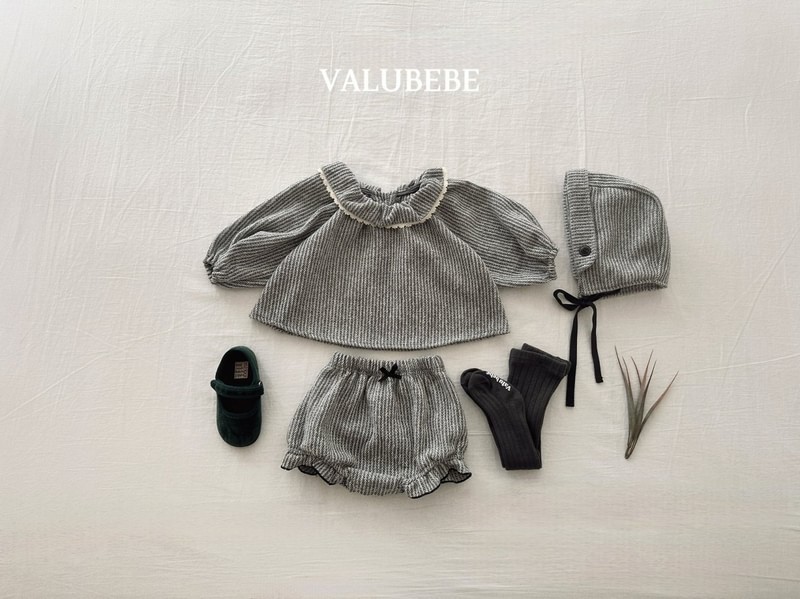 Herringbone Frill Pumpkin Pants by Valu Bebe for Baby - view 10