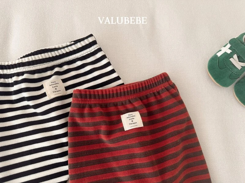 Striped Fleeced Leggings by Valu Bebe for Baby - view 12