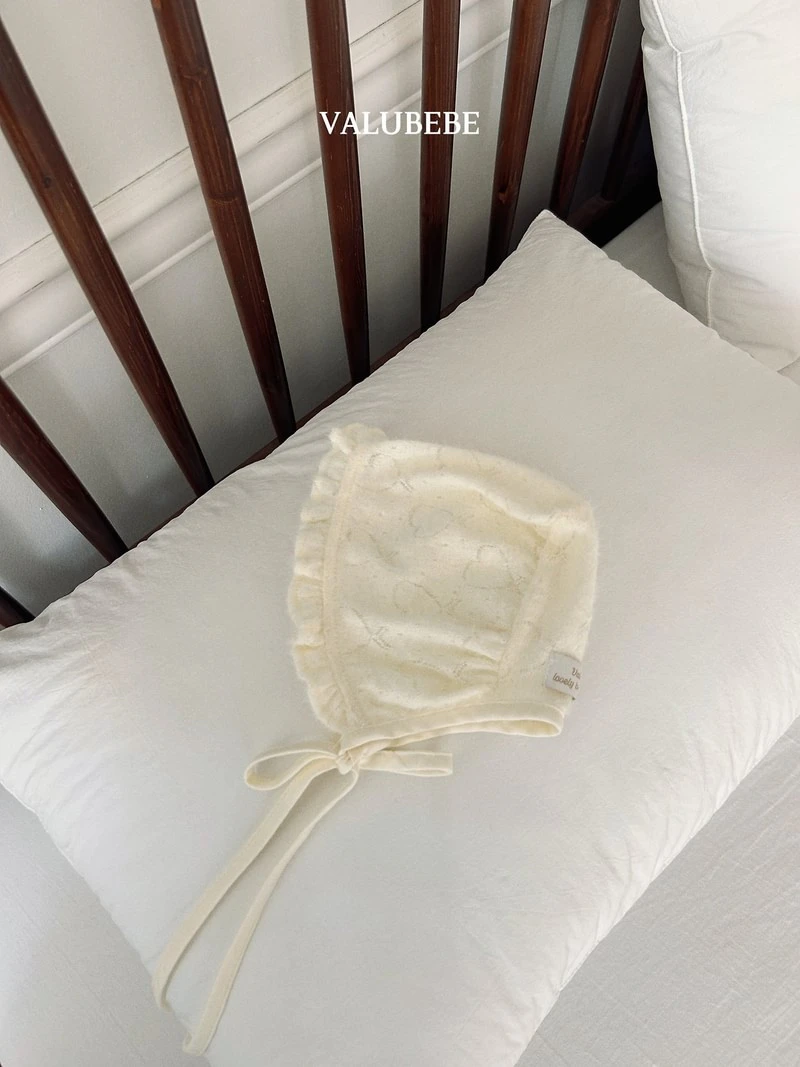 Heart Frill Bonnet Hat by Valu Bebe for Baby - view 4
