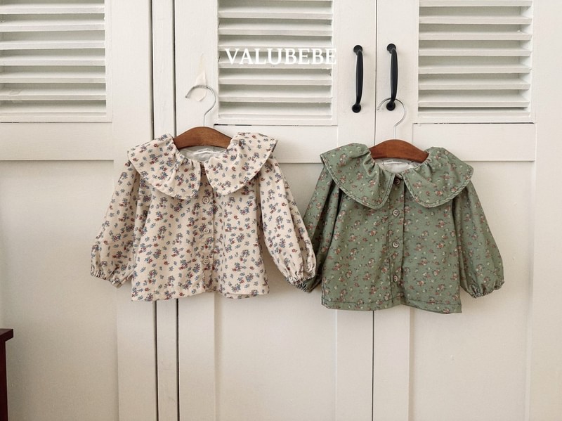 Garnet Flower Blouse by Valu Bebe for Baby - view 1