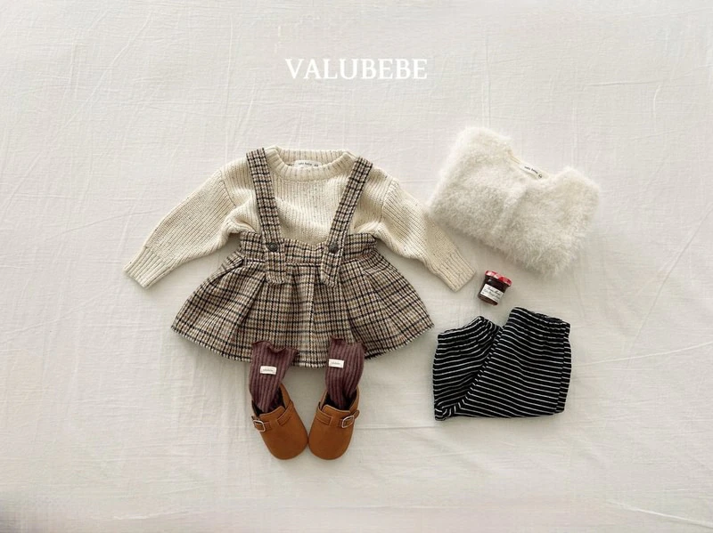 Marble Check Pleated Skirt by Valu Bebe for Baby - view 1