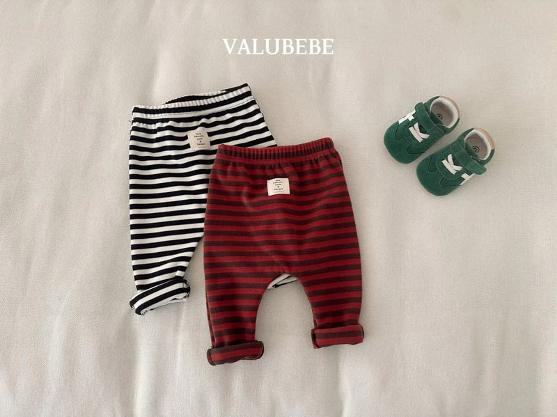 Striped Fleeced Leggings by Valu Bebe for Baby - view 1