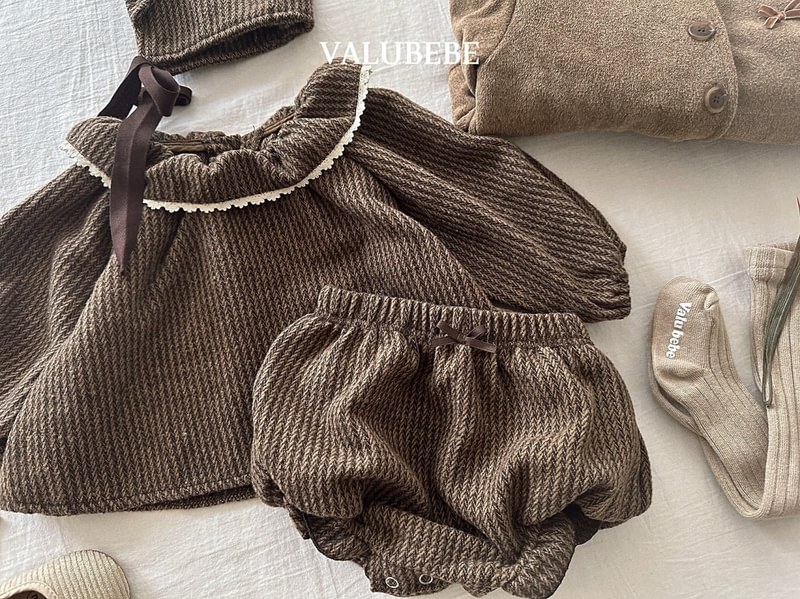 Herringbone Frill Blouse by Valu Bebe for Baby - view 7