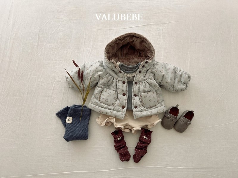 Corduroy Frill Half Pants by Valu Bebe for Baby - view 6