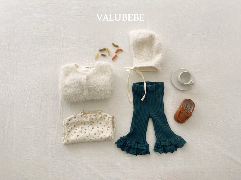 Rose Flower fleeced Fluttering Tee by Valu Bebe for Baby - view 4