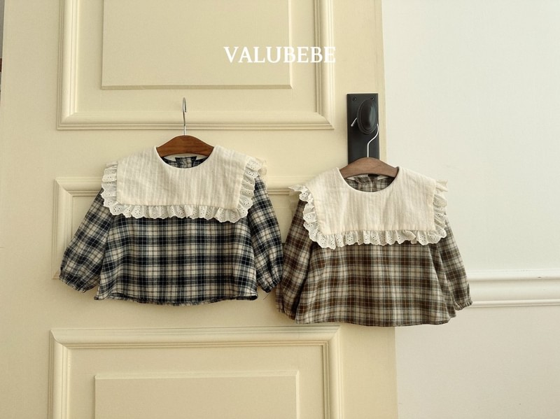 Check Cape Blouse by Valu Bebe for Baby - view 1