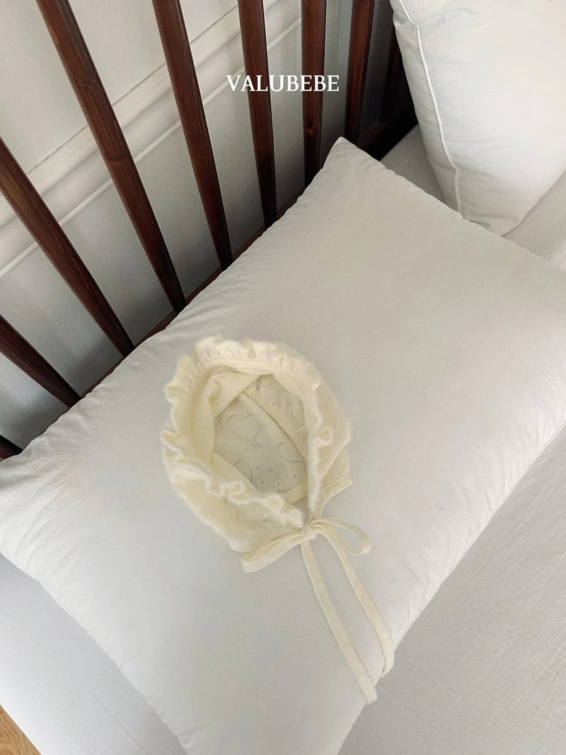 Heart Frill Bonnet Hat by Valu Bebe for Baby - view 7