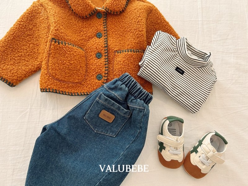 Bongbong Fleeced Denim Pants by Valu Bebe for Baby - view 11