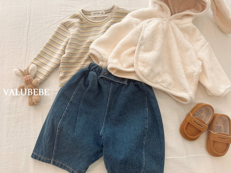 Bongbong Fleeced Denim Pants by Valu Bebe for Baby - view 12