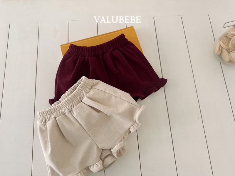 Corduroy Frill Half Pants by Valu Bebe for Baby - view 7