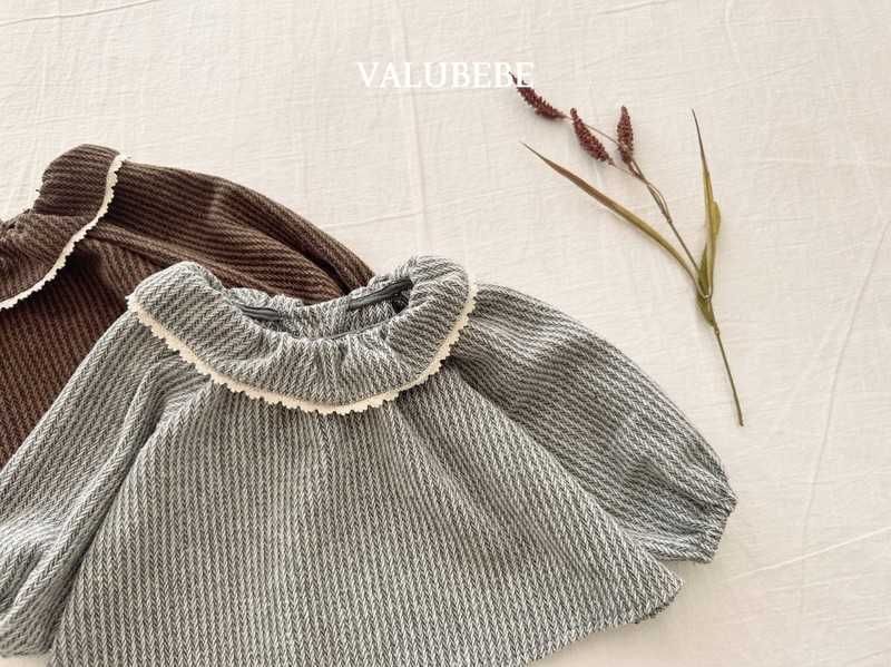 Herringbone Frill Blouse by Valu Bebe for Baby - view 9