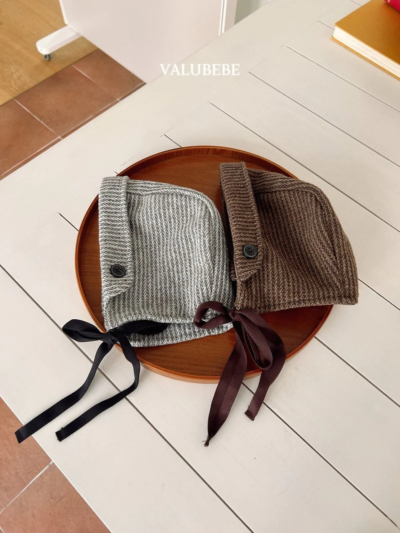 Herringbone Bonnet Hat by Valu Bebe for Baby - view 1