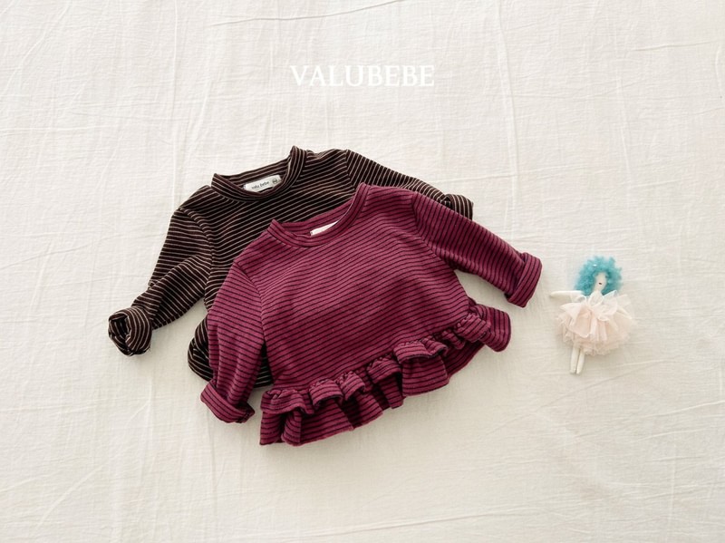 Unique Striped Cancan Tee by Valu Bebe for Baby - view 10