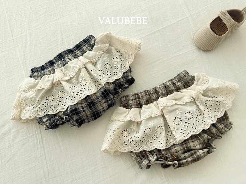 Check Lace Bloomer by Valu Bebe for Baby - view 8