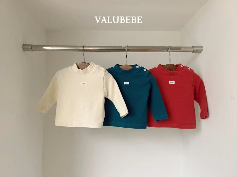 Solid Half Mock Neck Tee by Valu Bebe for Baby - view 7