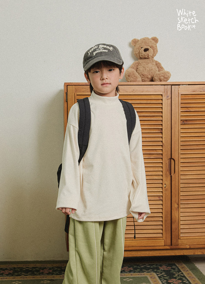 New Half Neck Peach Turtleneck by Whitesketchbook for Child - view 9