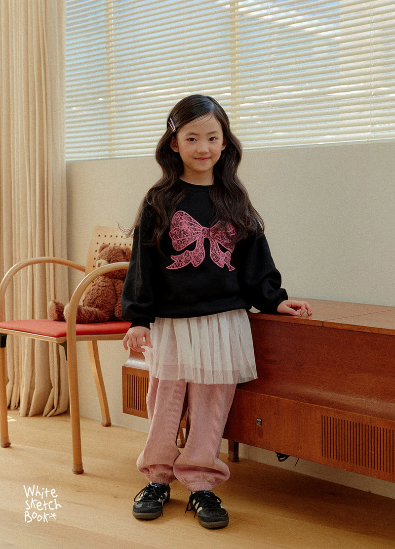 Ribbed Mink Jogger Pants by Whitesketchbook for Child - view 8