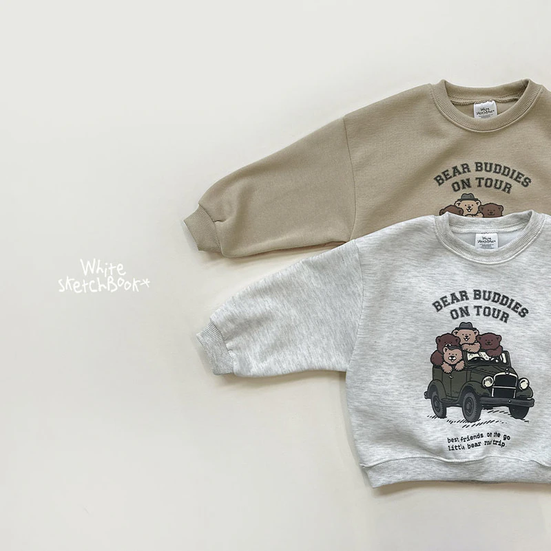 Bear Tour Fleece Sweatshirt by Whitesketchbook for Child - view 11
